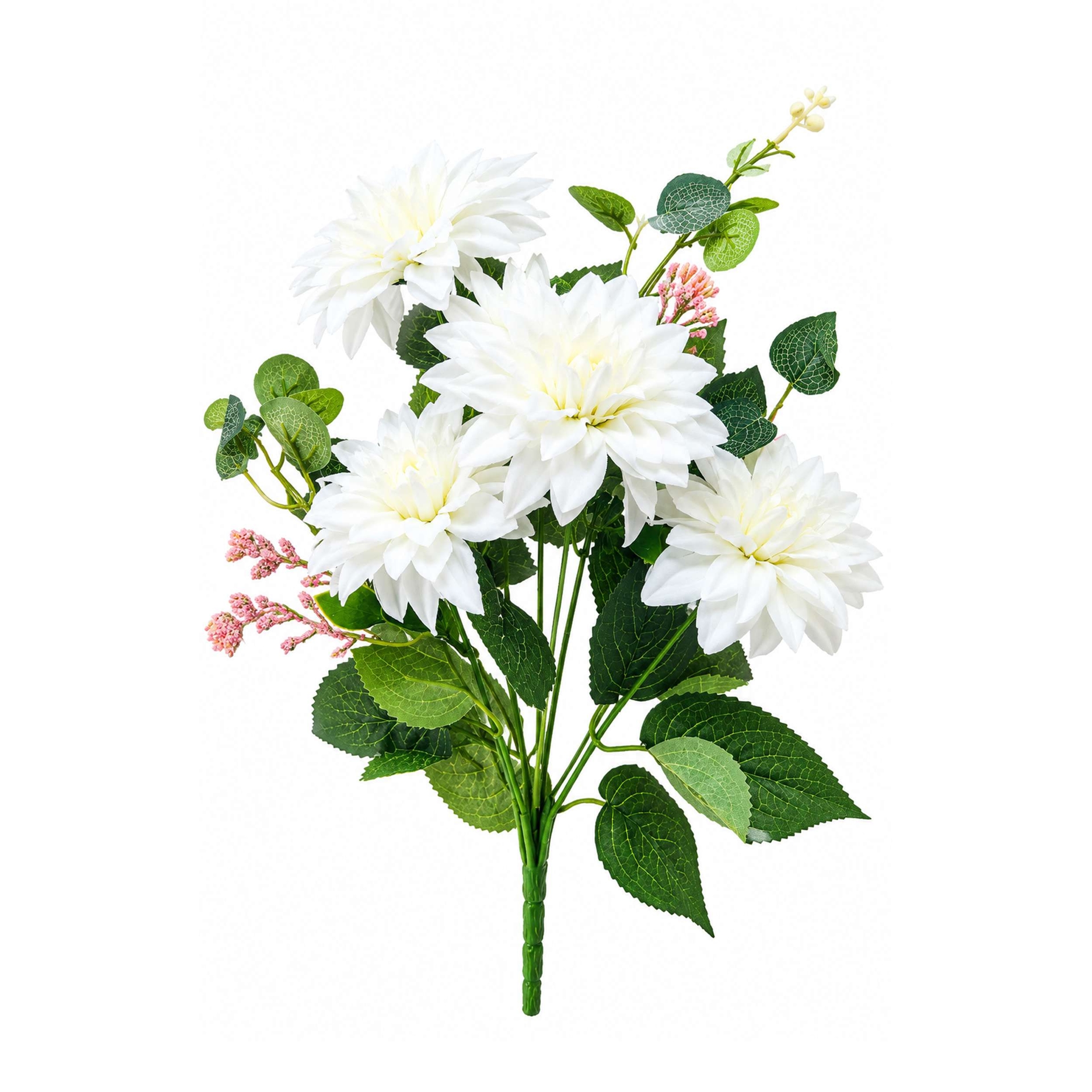 Dalia Artificial Flower Stick White Color