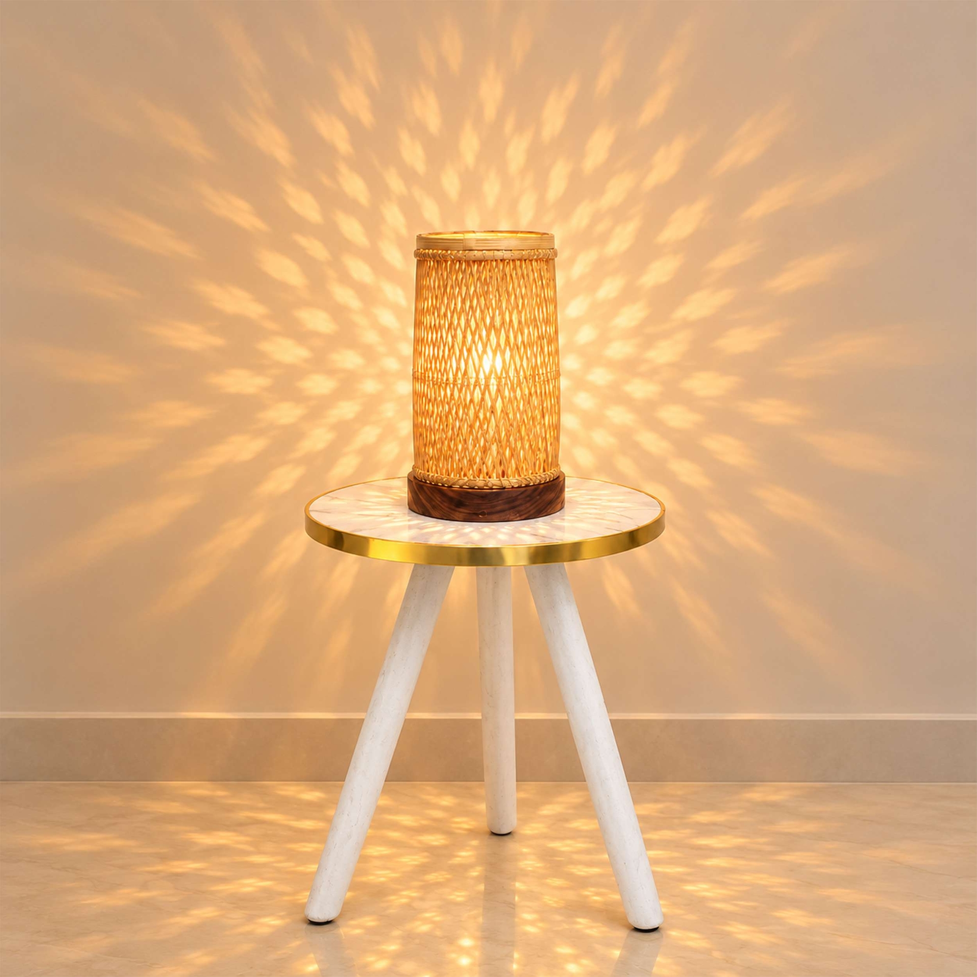 Cylinder Double Layer Table Lampshade
