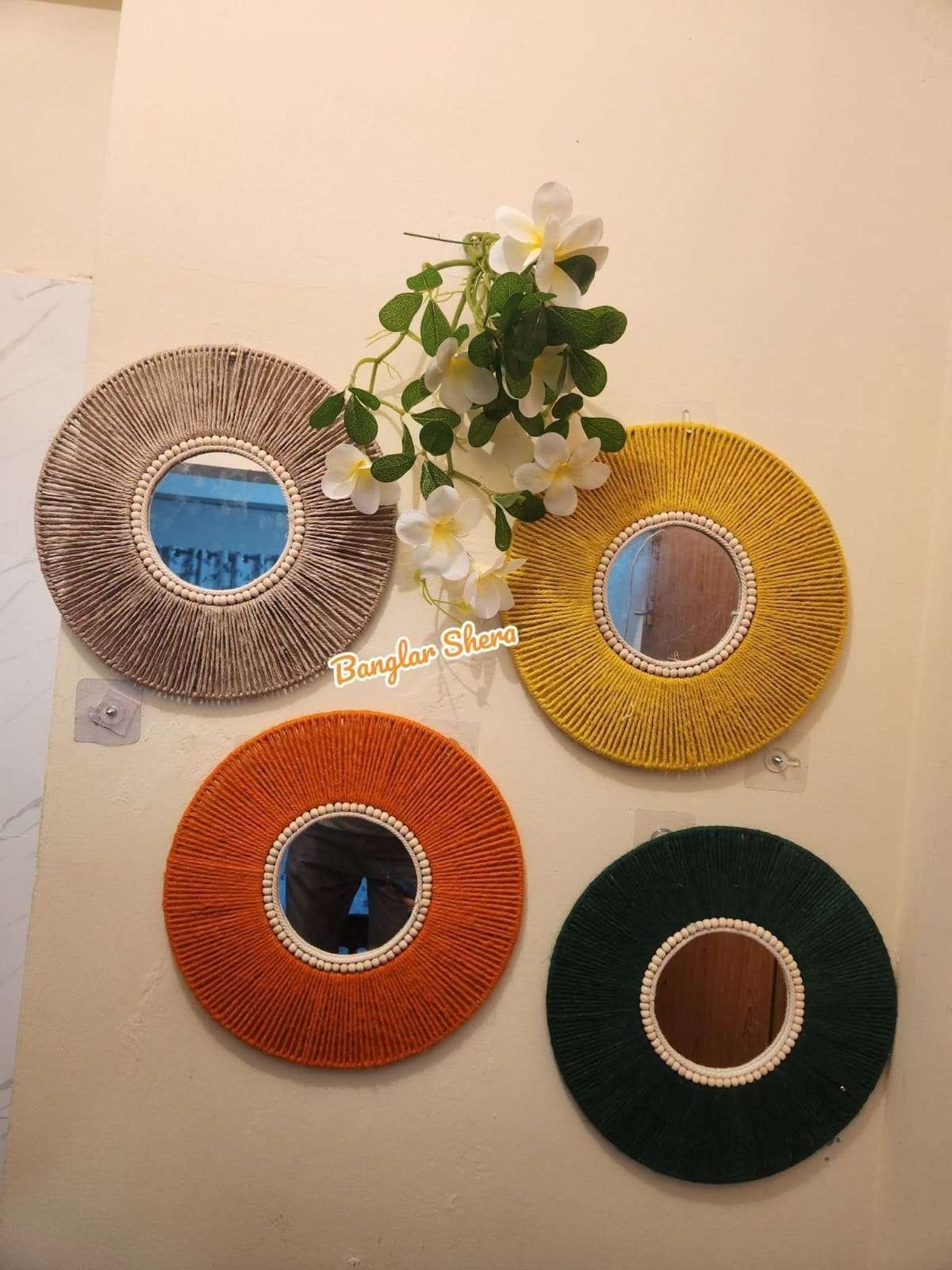 4 Pcs Color Mirror Round 1