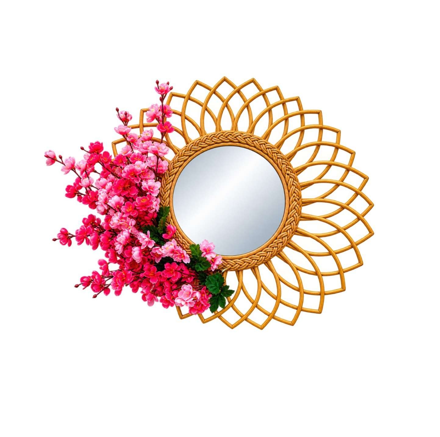 Cheery Mirror Mixed Flower(Deep+Light Pink) 24 inc