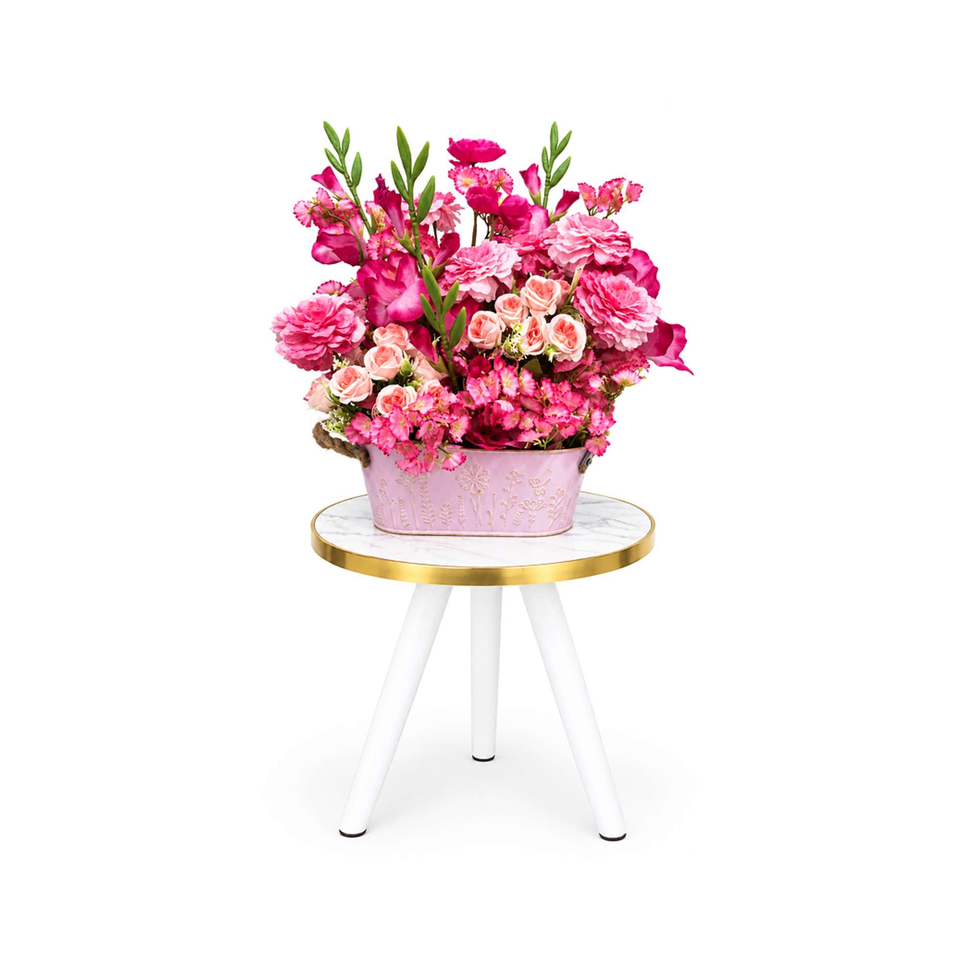 Flower basket Pink Gandha