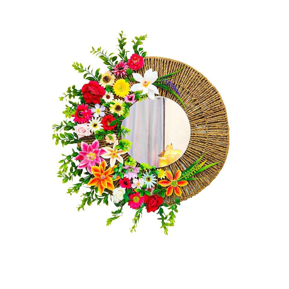 Floral Decoration Mirror