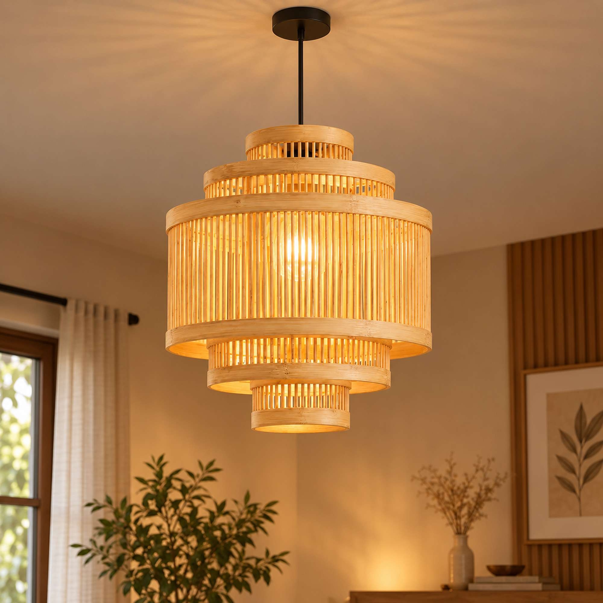 Three Part Kathi Lamp
