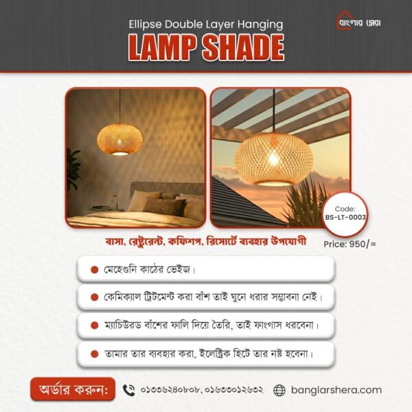 Ellipse Hanging Ball Lamp Shade